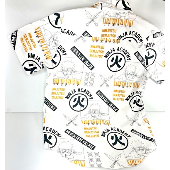 Vintage Naruto Shippuden Collection Button Shirt Mens Medium All Over Print - Picture 7 of 9